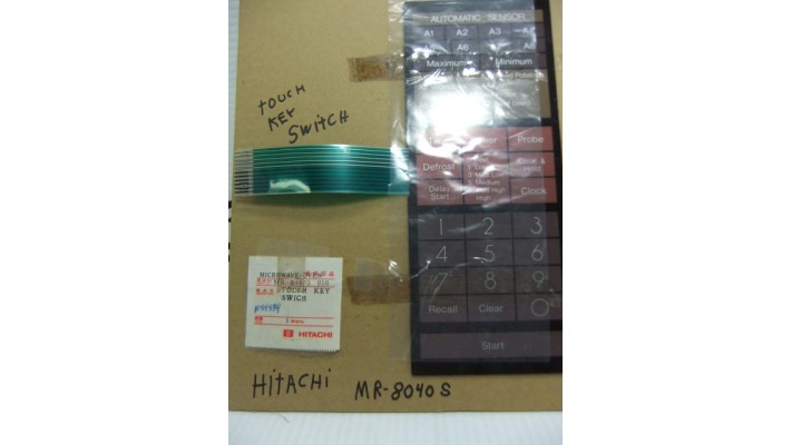 Hitachi MR8040S-910 microwave key pad 